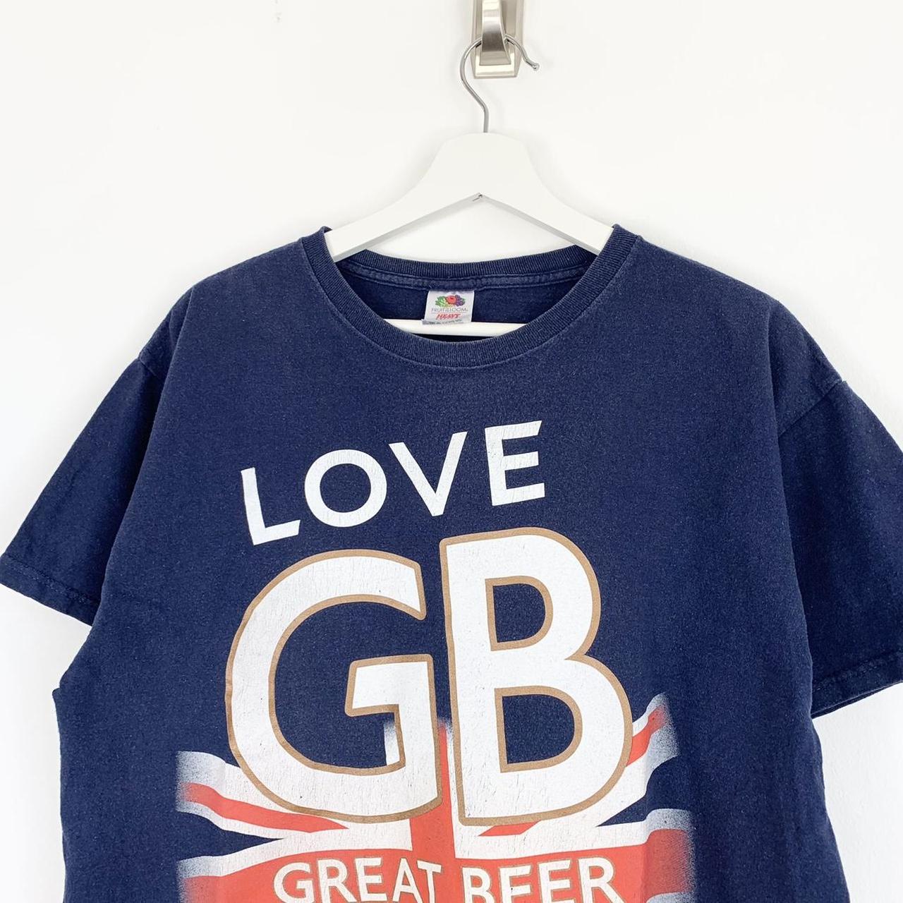 Vintage Graphic Beer T Shirt Large